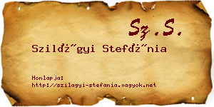 Szilágyi Stefánia névjegykártya